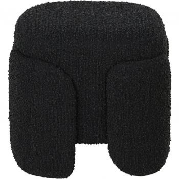 Pouf Confort Bouclettes Gris 41x38x41cm
