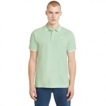 Birds Egg Green Slim Stripe Polo – G‑Star Dunda (XS)