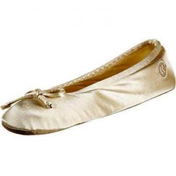 Soft Cream Satin Women’s Ballerina Slippers – Tie Bow Edition (UK 4.5/5.5)
