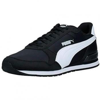 PUMA ST Runner v2 NL Turnschuh, Schwarz Weiß, 46 EU