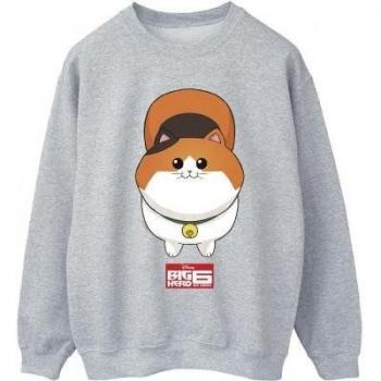 Sudadera Negra para Mujer Disney Big Hero 6 con Cara de Gatito