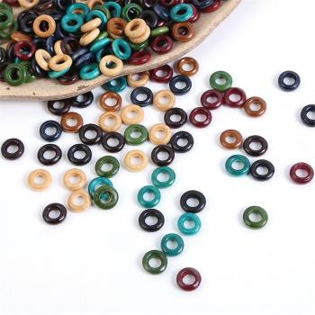Cuentas madera agujero 13mm para rastas accesorios 100 piezas
