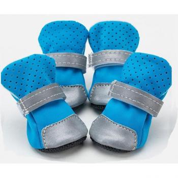 Dog Footwear Non-Slip Mesh Boots 4pcs