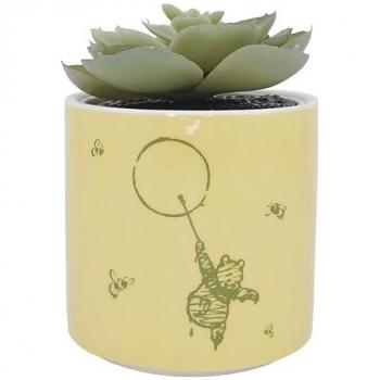 Yellow Pooh Bear Plant Pot Clip