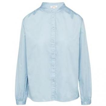 S.Oliver Bluse mit Raffungen aus Satin