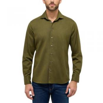 ETERNA Mode GmbH MODERN FIT Hemd in khaki unifarben