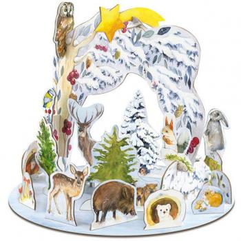 Steck-Adventskalender 'Tiere im Winter'