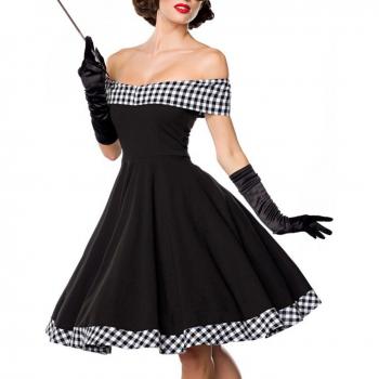Schulterfreies Vintage-Kleid