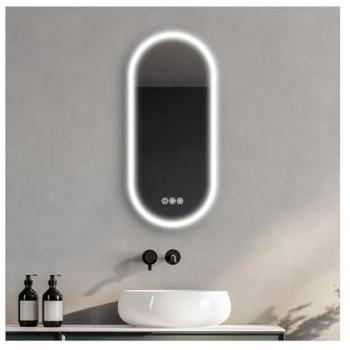 Mob-in Specchio Ovale LED 90x40 cm GlowBack
