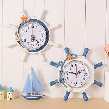 Classic Quartz Wall Clock with Mediterranean Design