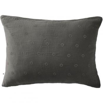 Coque de Almohada 50x70 – Gaïa Boho con Detalle Granito