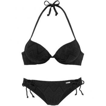 Buffalo Bikini-Set Damen Schwarz mit Push-Up