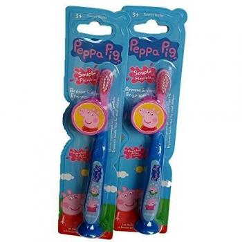 Tinokou Cepillo de Dientes con Ventosa Peppa Pig
