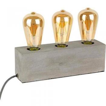 Lampe à Poser Moderne Ciment 3 Ampoules