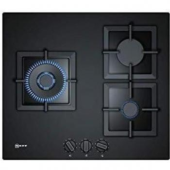 Neff T26CS12S0 plaque au gaz Noir 3 brûleurs Intégrée