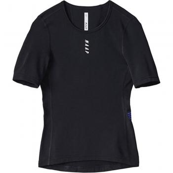 Blouse à manches courtes thermique noire – MAAP – Femme – XXS