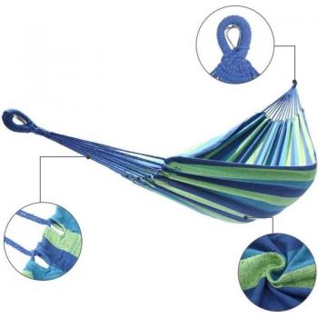 Blågrön Viking Sports Hängmatta för två – 220 × 150 cm