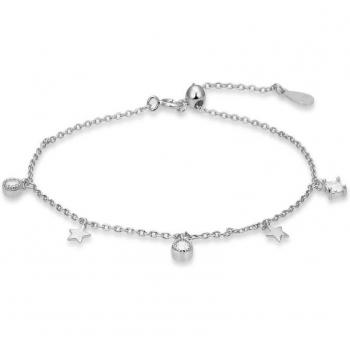 Bracelet Étoile Argent 925 LUXENTER Taille Unique