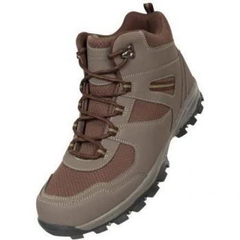 Mountain Warehouse Mcleod Wide Wanderstiefel Herren EU 44,5 – UK 10 – Braun (Breites Modell)