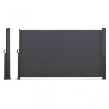 Pérgola Retráctil Gráfica 180x500 CM con Persiana Lateral Gris Neón
