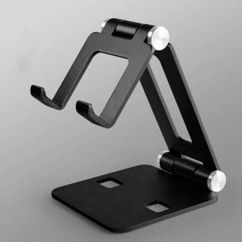 Soporte giratorio de aleación de aluminio para iPad Air y teléfonos móviles