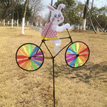Rasen-Wind Spinner D0AD – 3D Fahrrad‑Windmühle für Garten & Terrasse