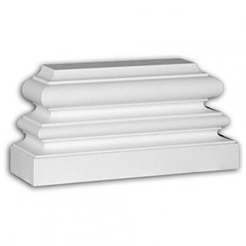 Ionic Style White Pilaster Base by Profhome 453201
