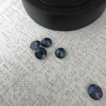 Gemas de Zafiro Naturales 4mm, Ideales para Fabricación de Joyas DYI Mian