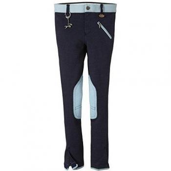 USG Reithose Emilia para niño, color azul, talla 7 años