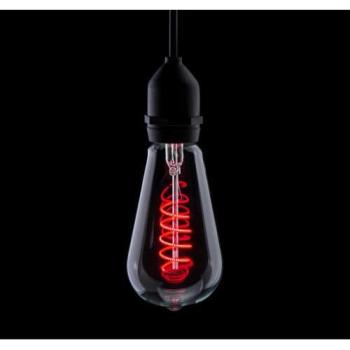 ProLite 4W Red LED Spiral – ST64, E27, Dimmable