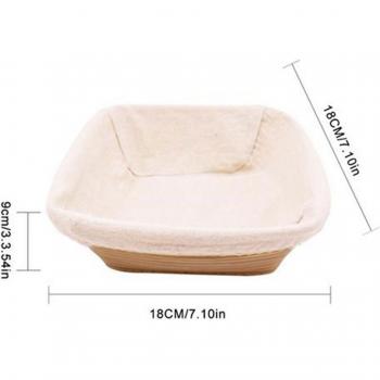 Cesta de ratán para pruebas de pan
