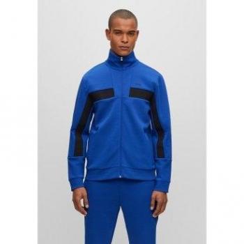 Boss Felpa Zip Skaz 1 Blu Luminoso S