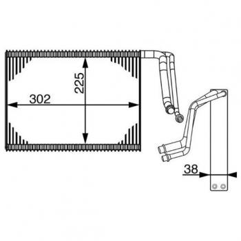 MAHLE AE 143 000S HVAC Evaporator Unit