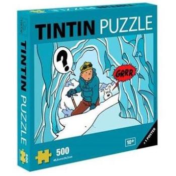 Rompecabezas 500 Piezas Tintín: Aventura en el Tíbet + Póster