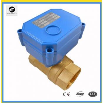 Robinet à bille motorisé laiton ½ / ¾ / 1 – vanne DC12V à deux fils, retour autonome