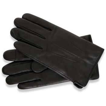 Barneys Signature Black Leather Glove Collection – 2‑Piece