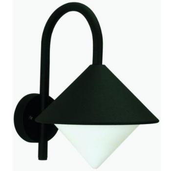 Wandleuchte 0645, E27, matt schwarz
