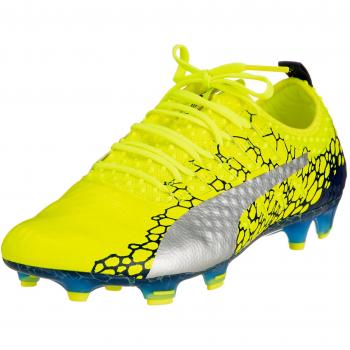 Puma Evopower Vigor 1 Graphic FG, Chaussures de Football Homme, Jaune