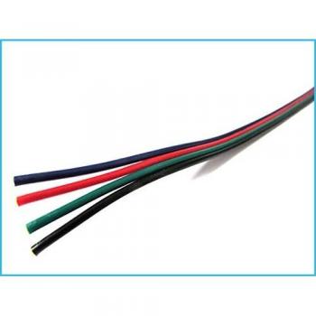Cavo Elettrico Quadri Polare 4 X 0,25 mmq Striscia Led RGB 1 Metro