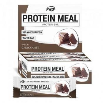 Barritas de Comida Proteica Sabor Chocolate Pwd Nutrition 12 Unidades