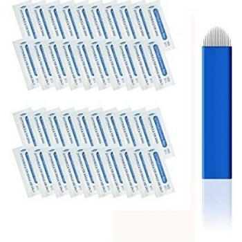 Hojas de tatuaje Pinkiou 18U para cejas de maquillaje permanente (50 piezas)