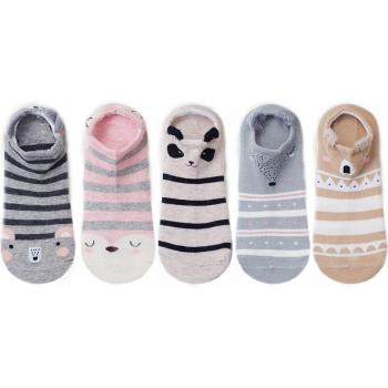 Cute Kawaii Cat and Dog Women's Short Socks