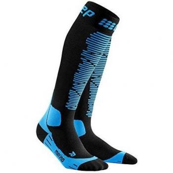 Winter-Merinosocken CEP – Damen in Schwarz/Blau