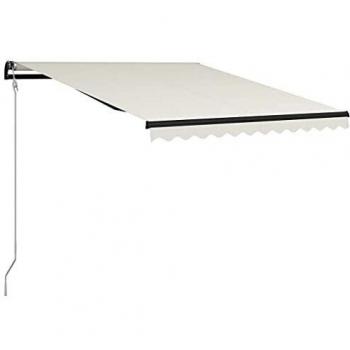 Einziehbare Gelenkarmmarkise 300 x 250 cm Creme