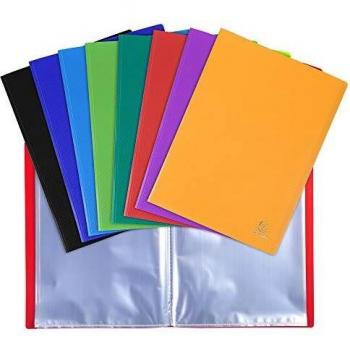 A4 Display Book 60 Pockets Assorted Colors