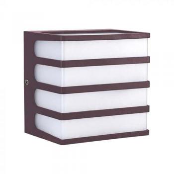 Applique LED murale V‑TAC 8 W – Marron naturel, blancheur, IP65