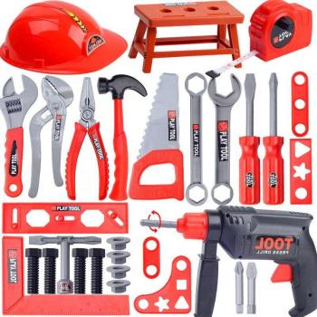 Kids' Engineer Simulation Tool Kit with Electric Drill and Screwdriver