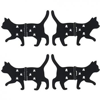 Rivanto Scharnier Set Katze aus Eisen, 2 Stück, 12,5 x 9 cm