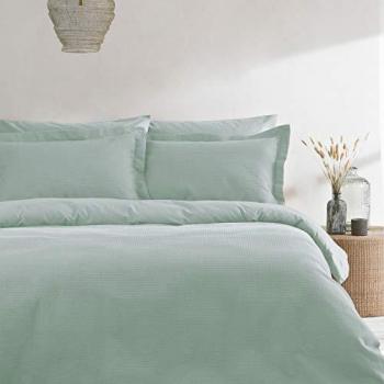 Yard Waffle Textured 100% Cotton Duvet Cover Set