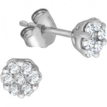 Elegante Ohrstecker VIVANCE mit 0,20 ct Brillant